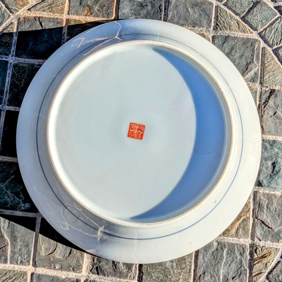 Vintage Japanese Imari Ware Floral/Lotus/Peony Handpainted Porcelain 9" Bowl NOS - Picture 4 of 9